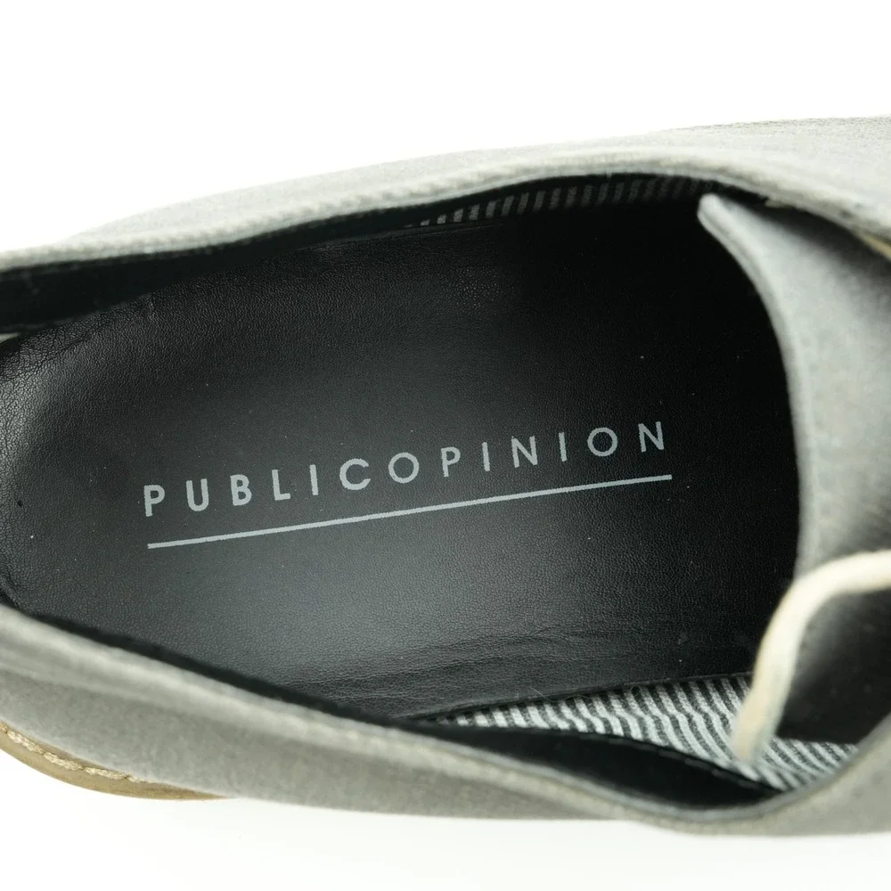 Public Opinion Oxford Shoes Mens 13 M Zane Canvas‎ Lace Up Dress Shoes 57963